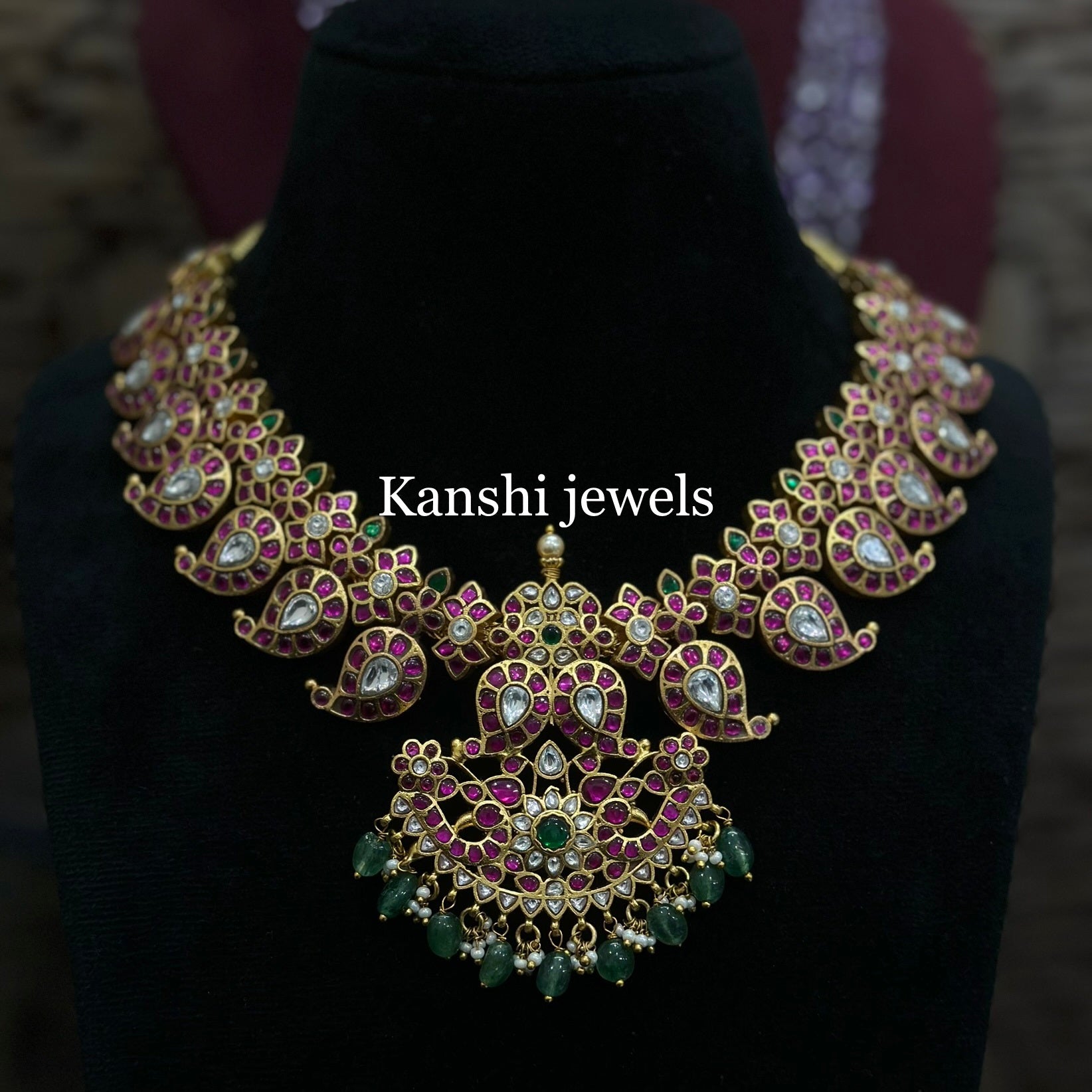 Jadau Kundan Mango Necklace