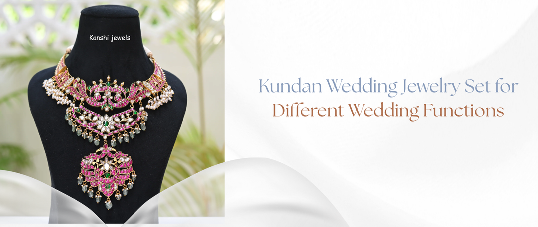 Kundan Wedding Jewelry Set for Different Wedding Functions