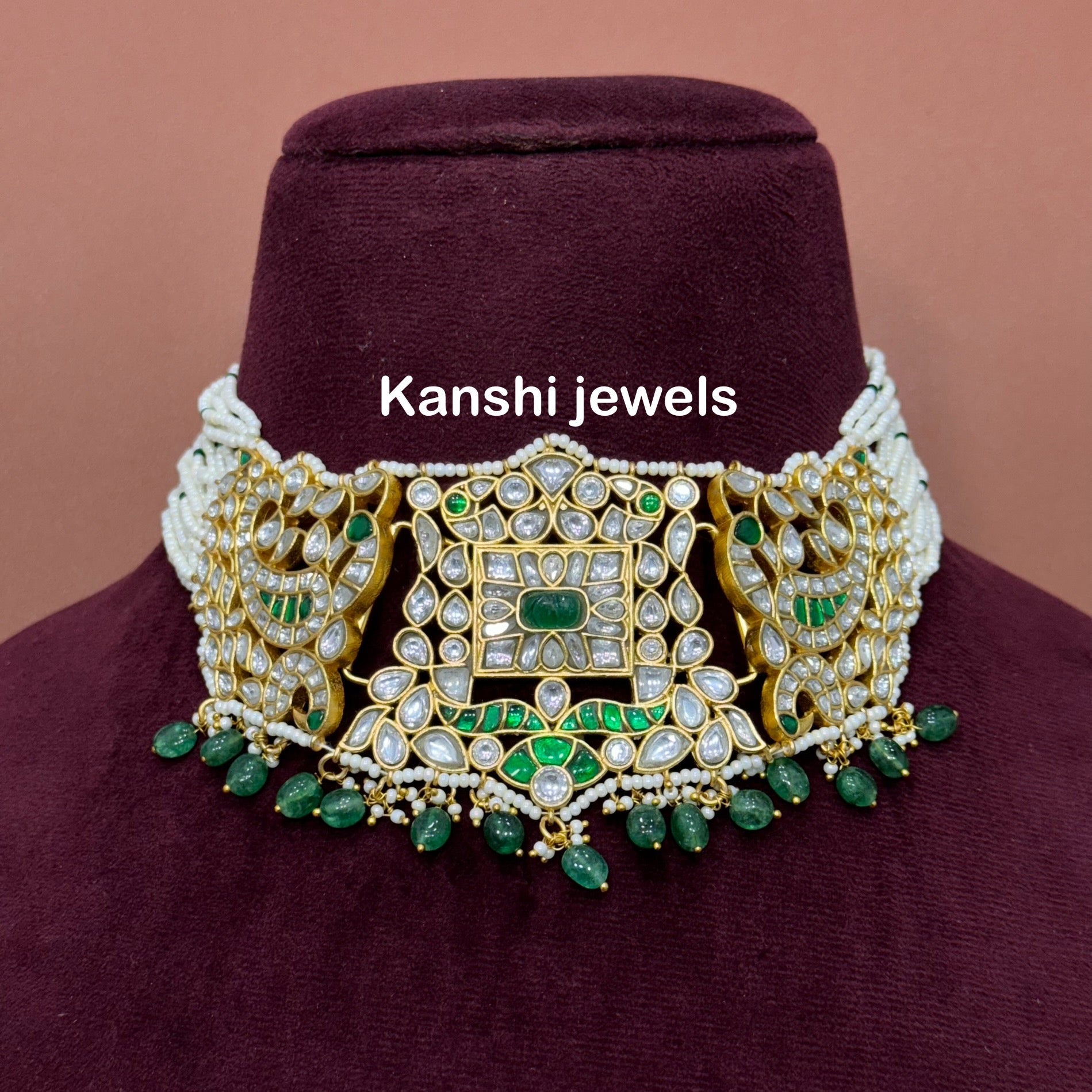 Pearl and Kundan Choker Set