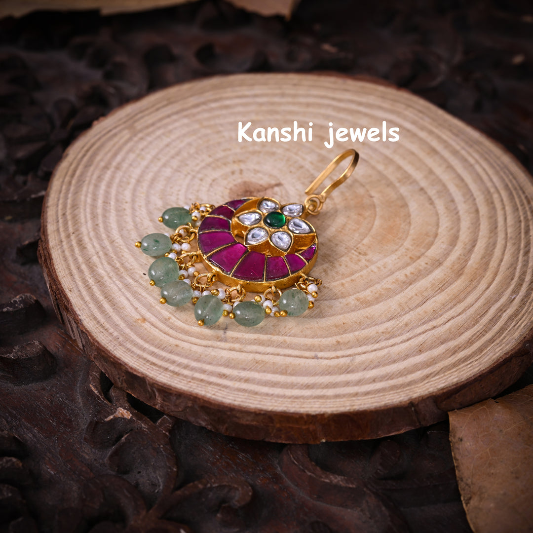 Jadau Kundan Maang Tika