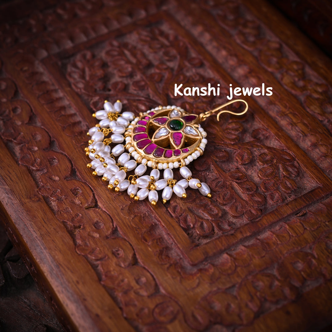 Jadau Kundan Maang Tika
