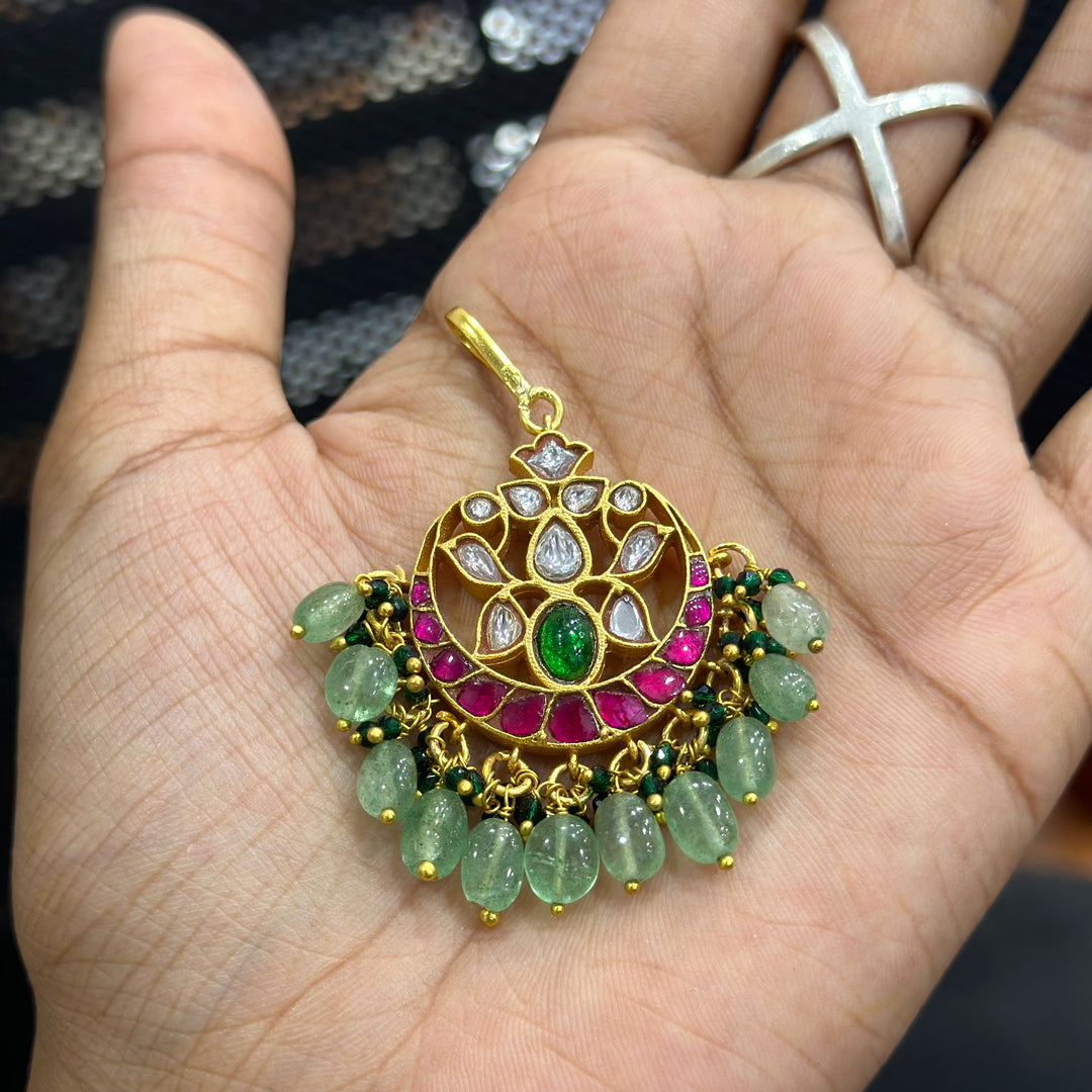 Jadau Kundan Maang Tika