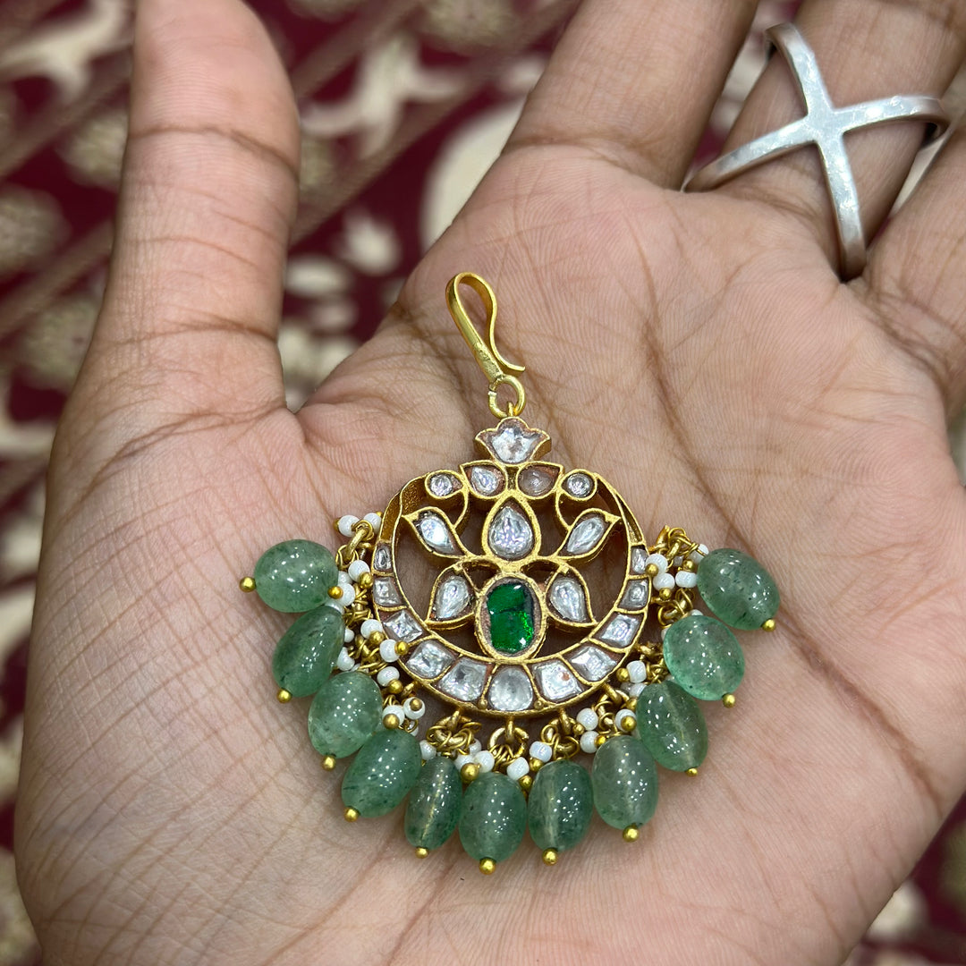 Jadau Kundan Maang Tika