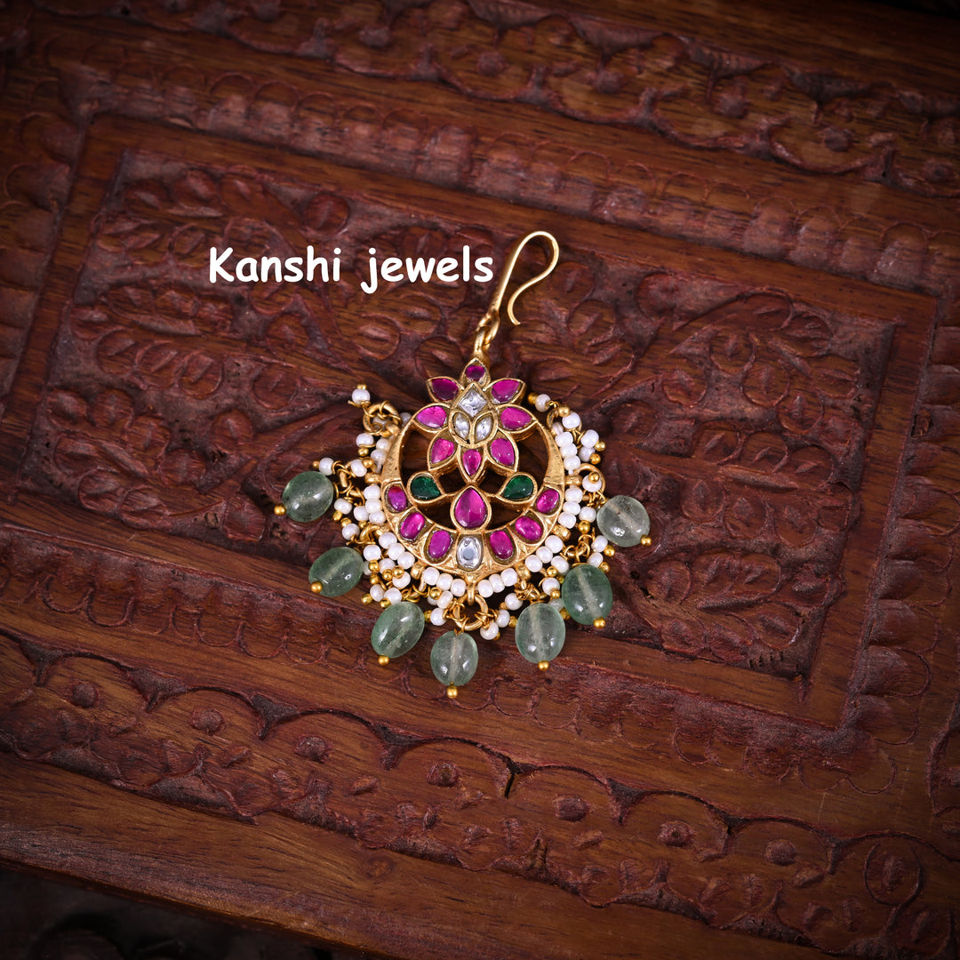 Jadau Kundan Maang Tika
