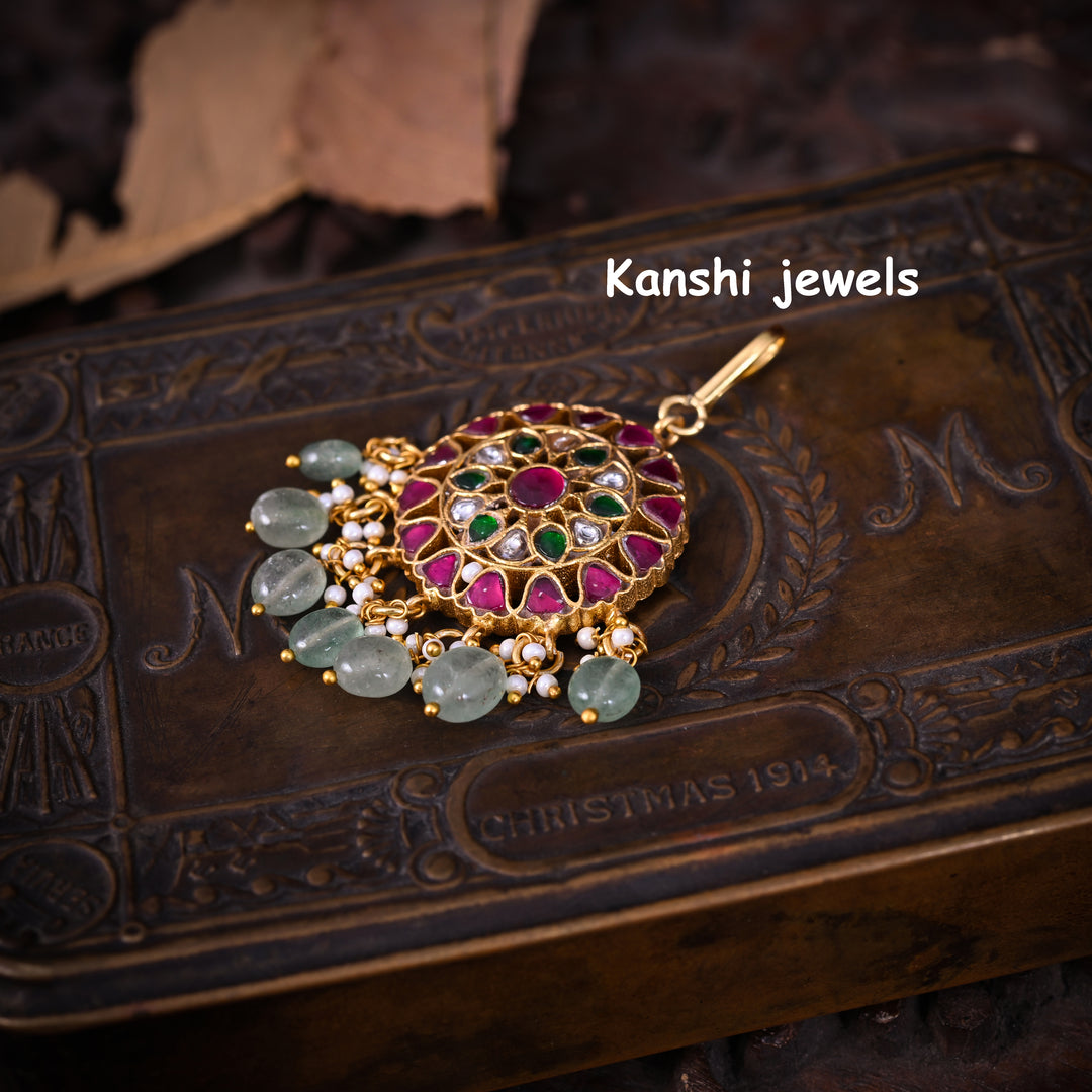 Jadau Kundan Maang Tika