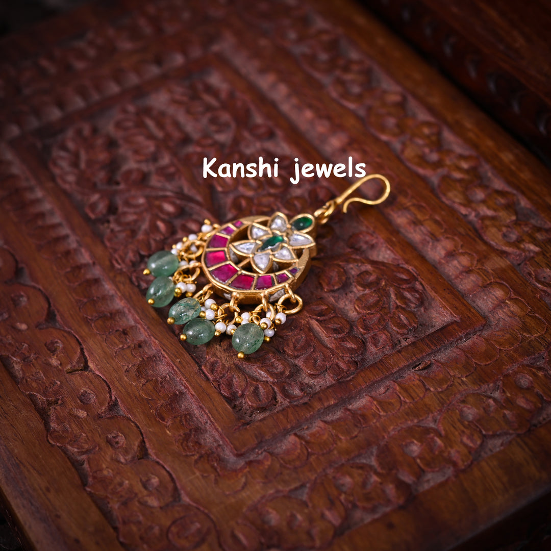 Jadau Kundan Maang Tika