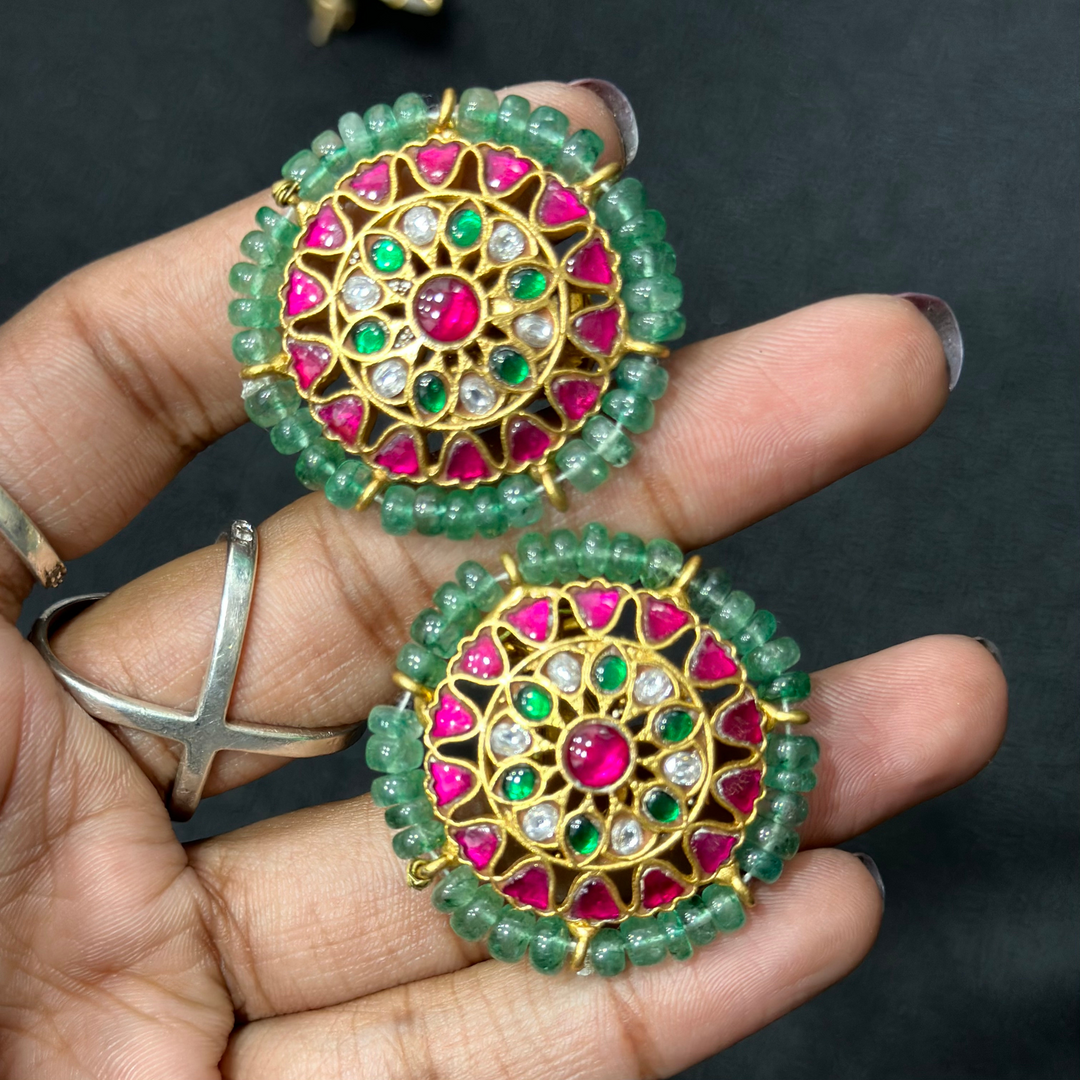 Jadau Kundan Stud Earrings