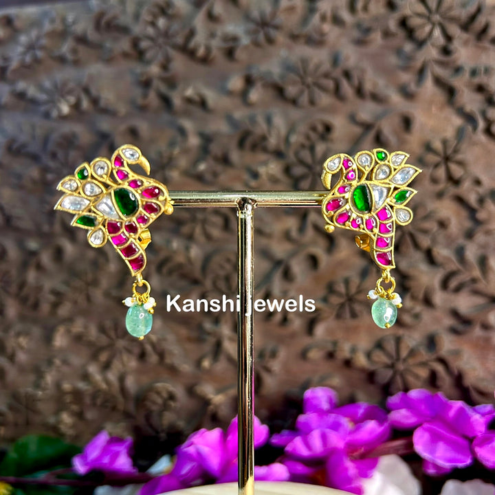 Peacock studs