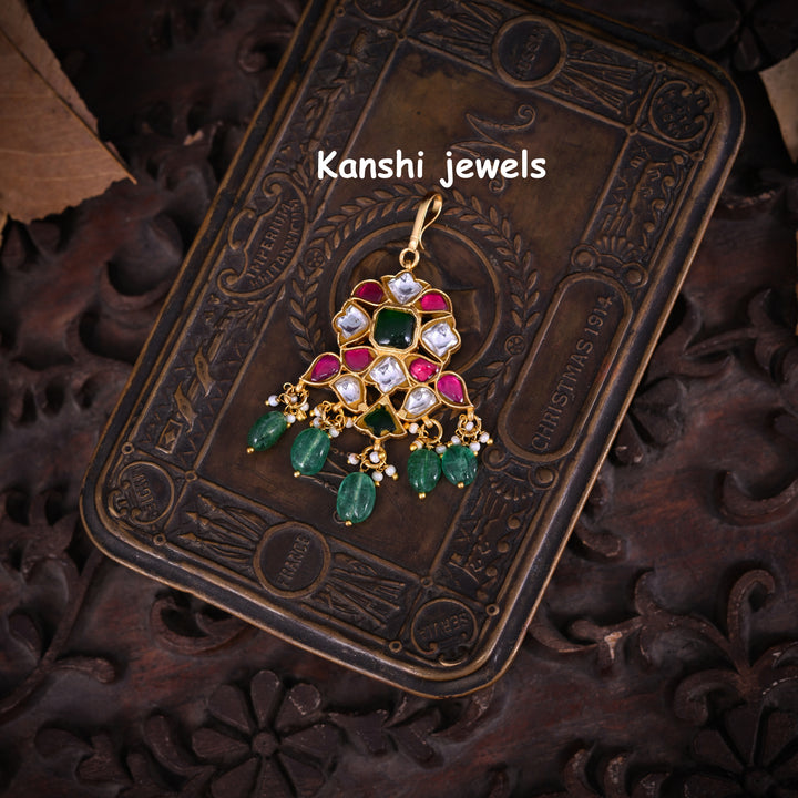 Jadau Kundan Maang Tika