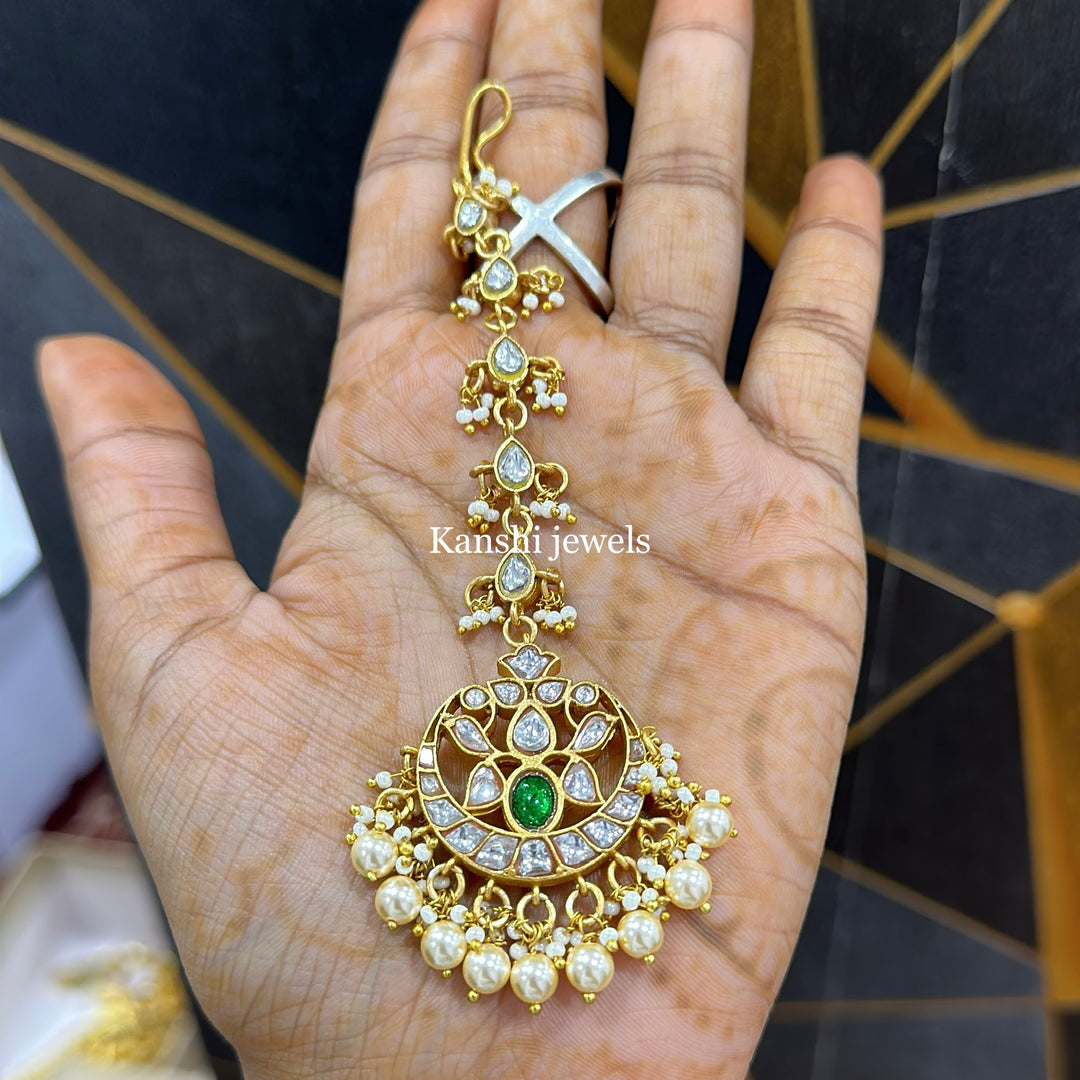 Jadau Kundan Maang Tika