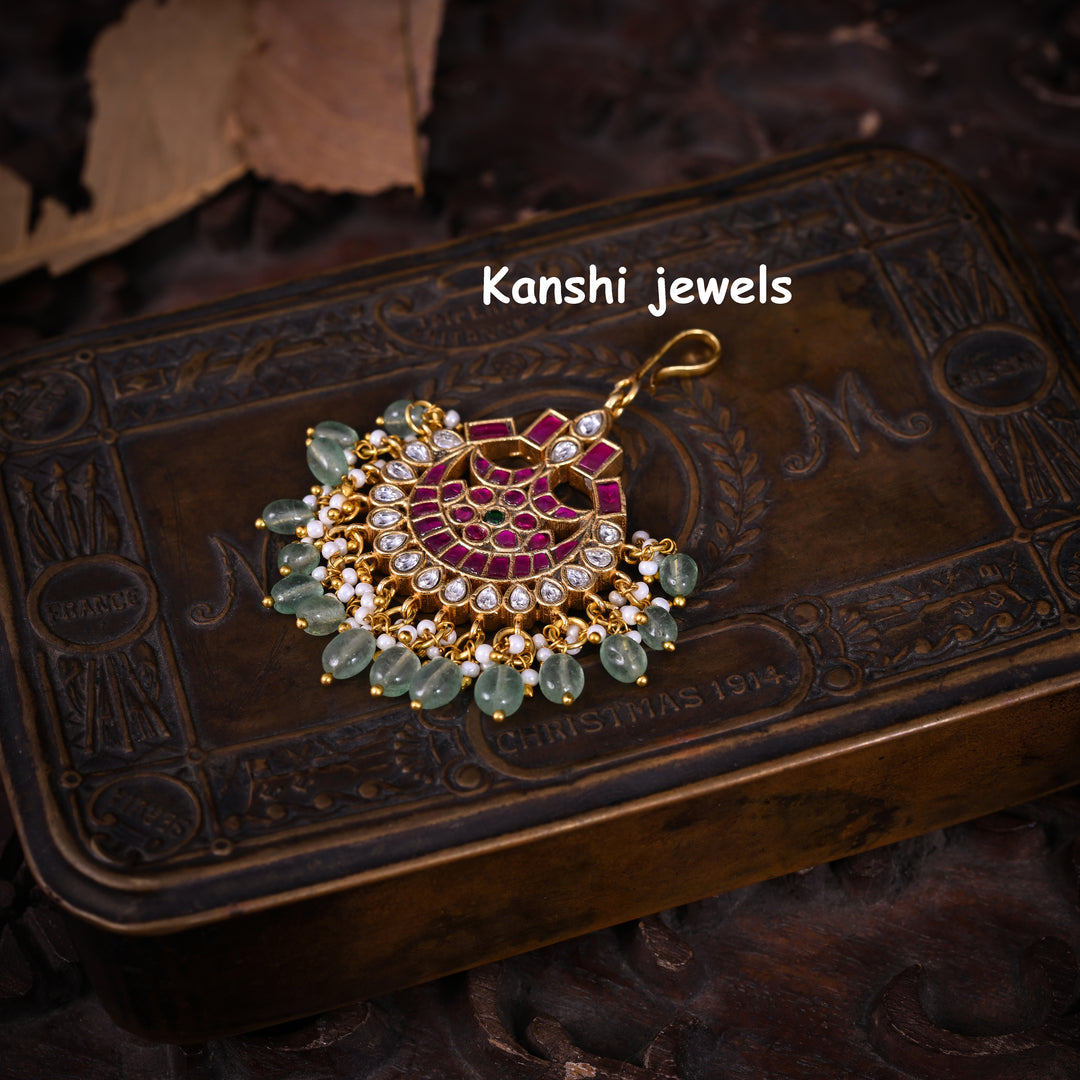 Jadau Kundan Maang Tika
