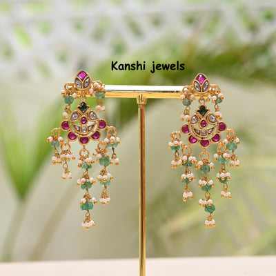 Jadau Kundan Stud Earrings