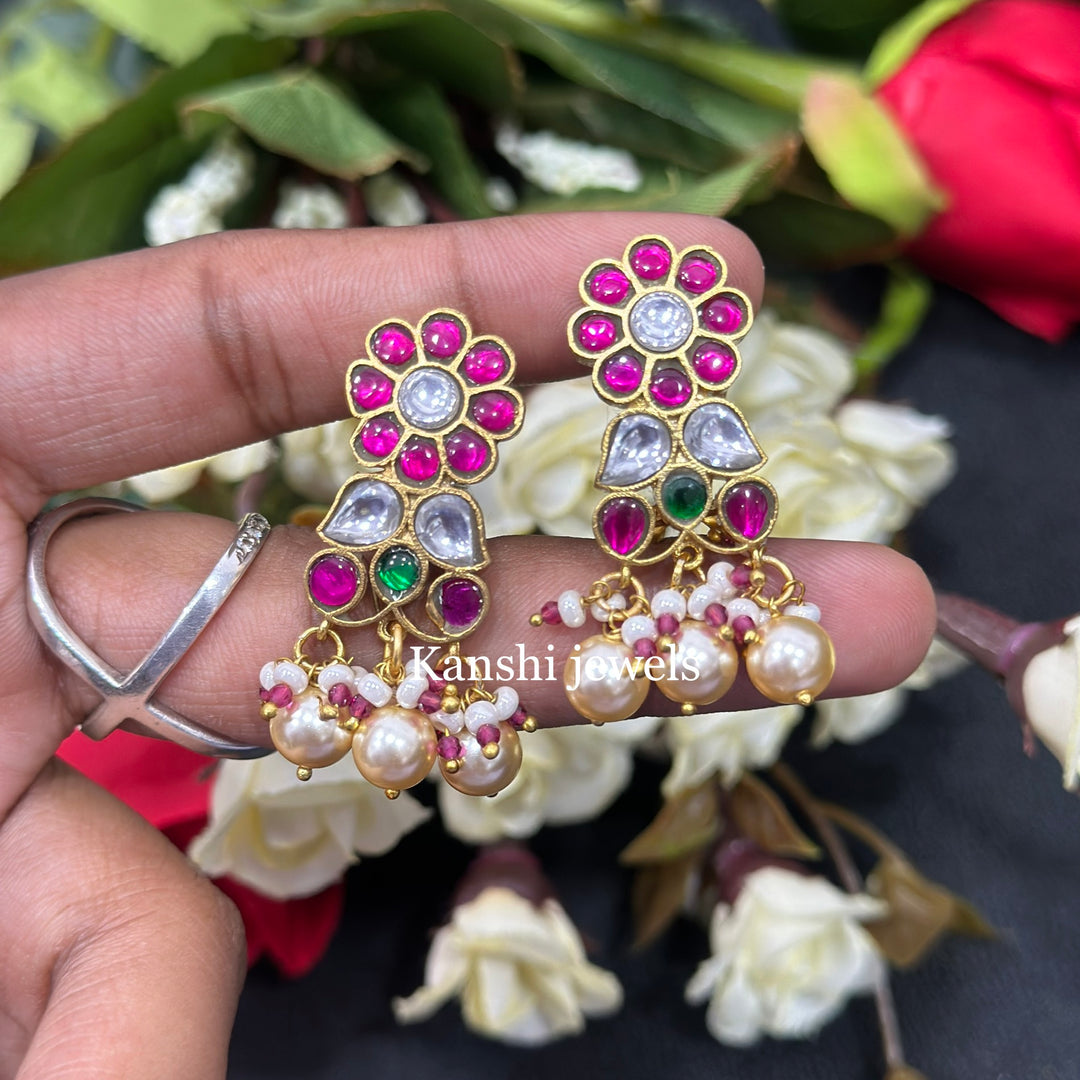 Jadau Kundan Stud Earrings