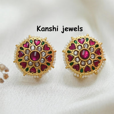 Jadau Kundan Stud Earrings