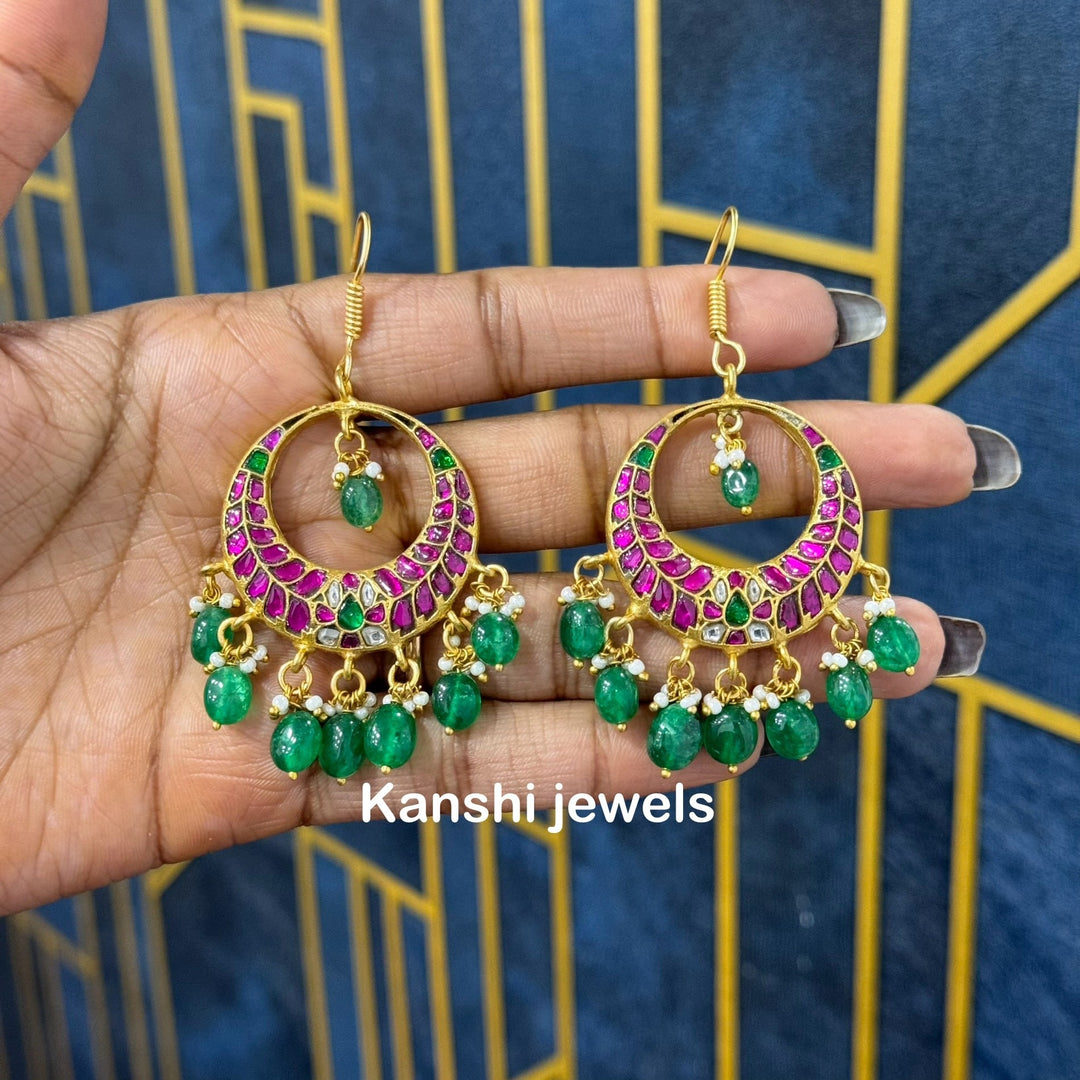Jadau Kundan Chand Bali