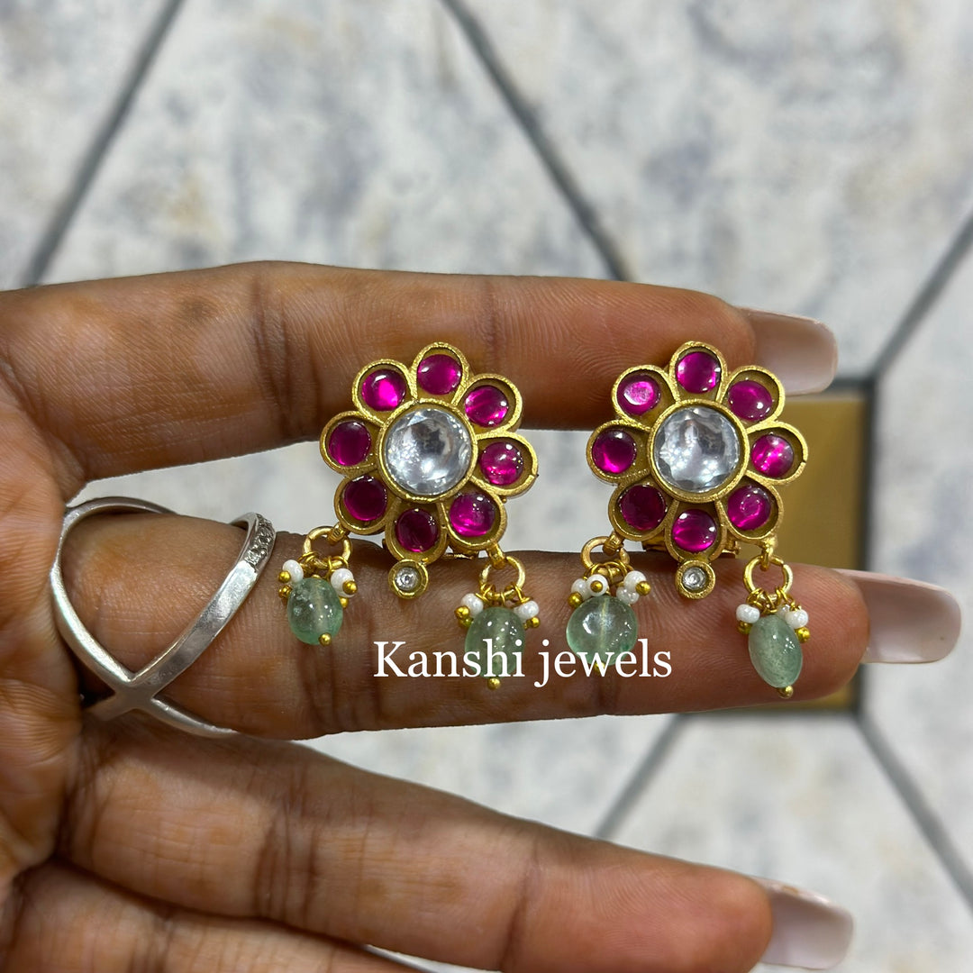 Jadau Kundan Stud Earrings