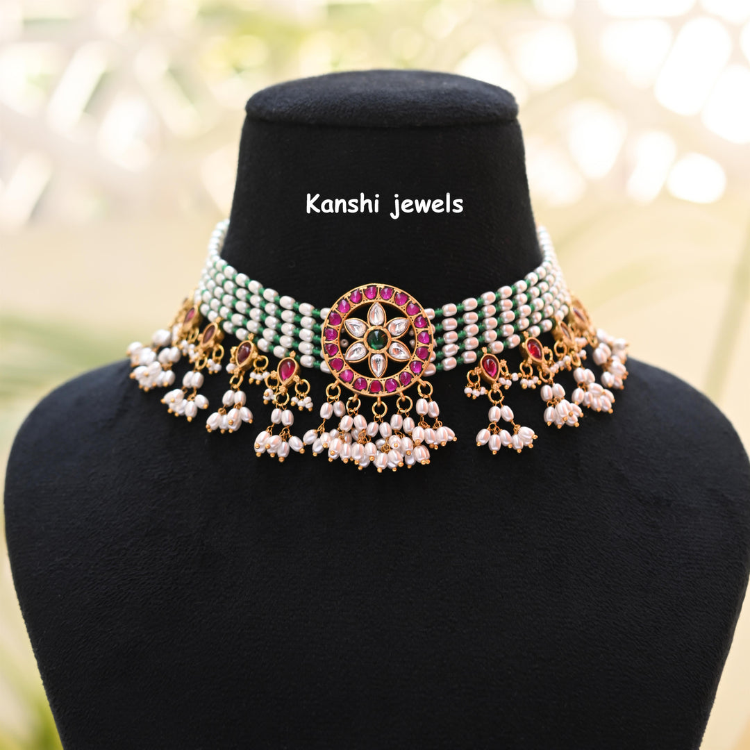 Kanshijewels , dulhan necklace , chokar necklace, kundan necklace, jadau necklace,  kanshi jewellery