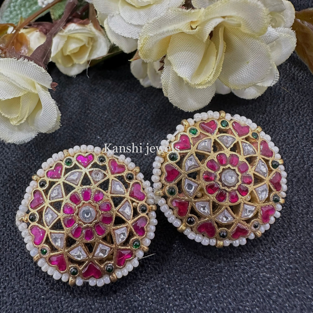 Jadau Kundan Stud Earrings