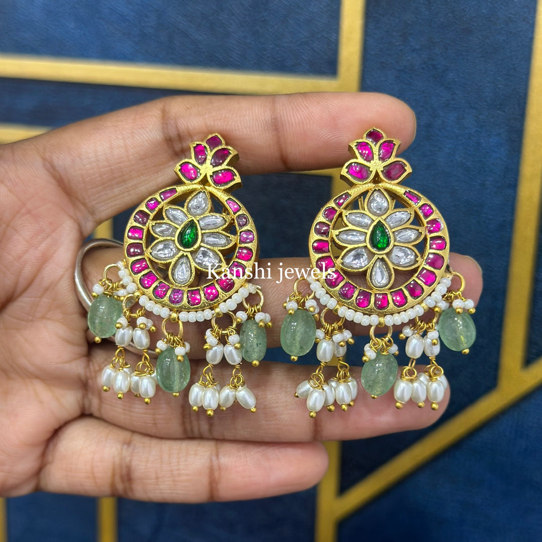 Jadau Kundan Stud Earrings