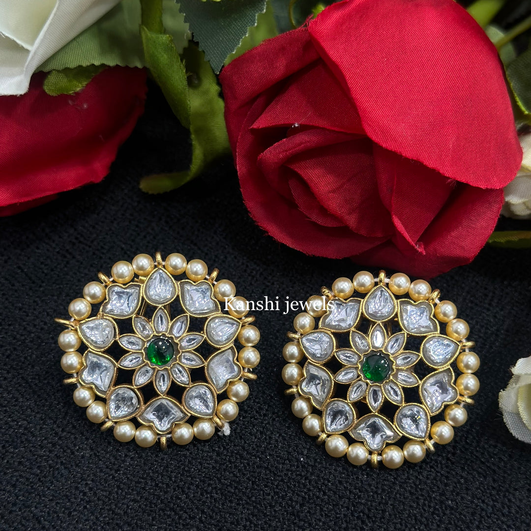 Jadau Kundan Stud Earrings
