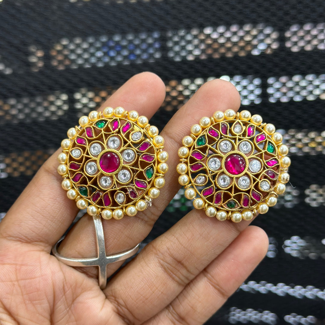 Jadau Kundan Stud Earrings