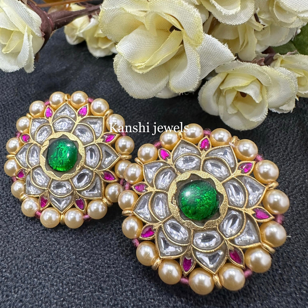 Jadau Kundan Stud Earrings