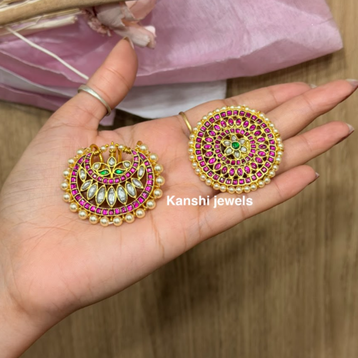 Sun and moon hair pins