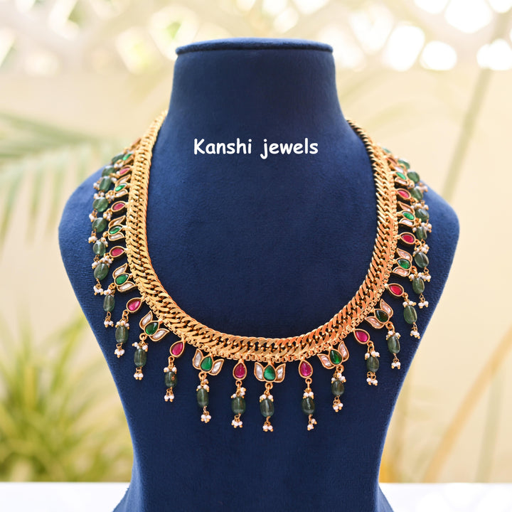 Kanshijewels , dulhan necklace , chokar necklace, kundan necklace, jadau necklace,  kanshi jewellery