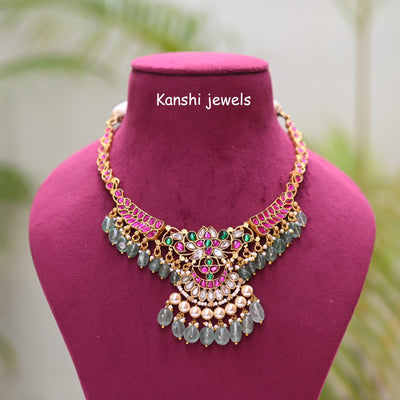 Kundan chokar necklace