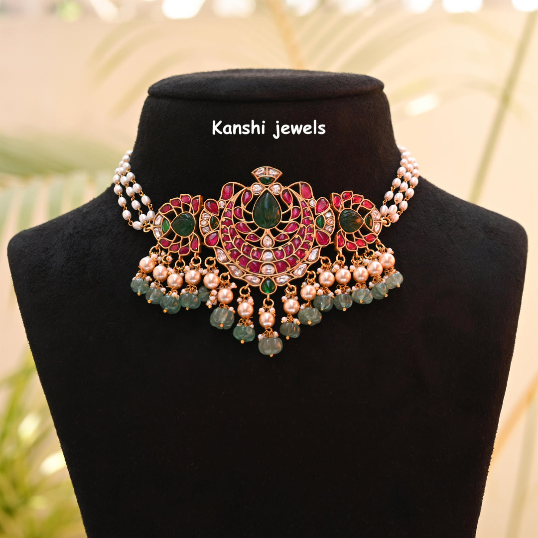 Kanshijewels , dulhan necklace , chokar necklace, kundan necklace, jadau necklace,  kanshi jewellery
