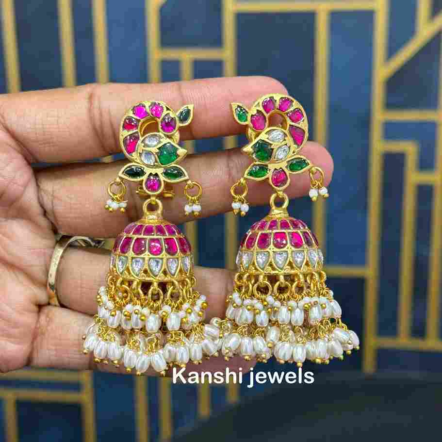 Jadau Kundan Jhumka