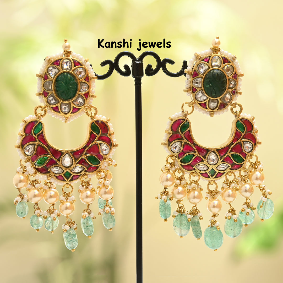 Jadau Kundan Jhumka