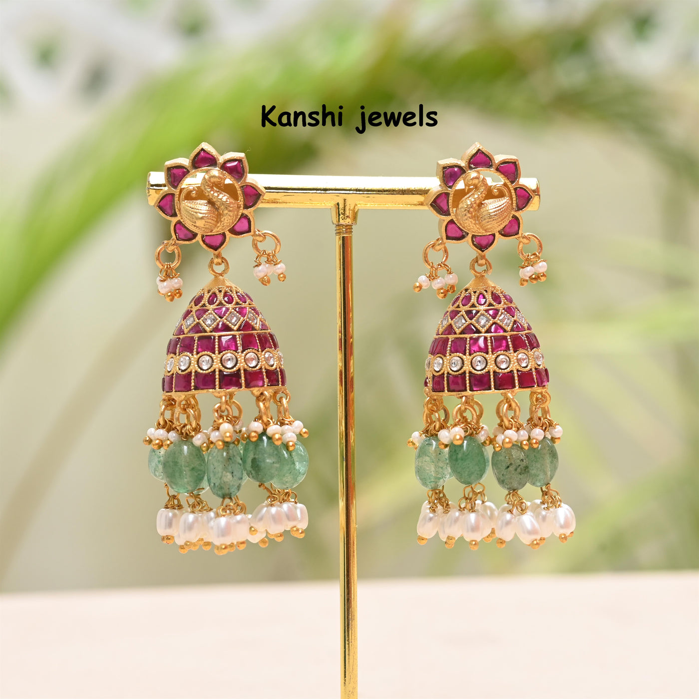 Jadau Kundan Jhumka