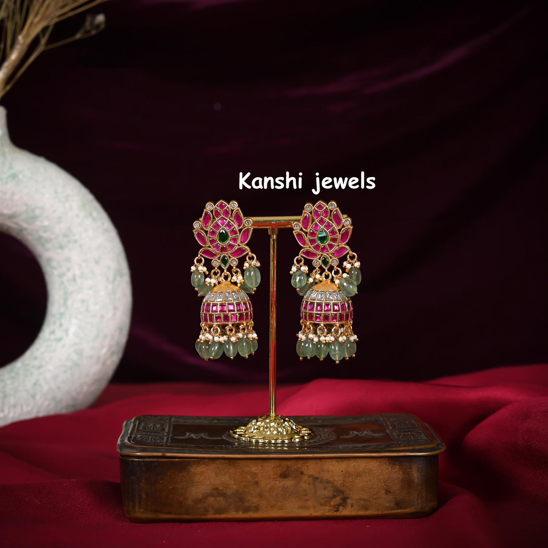 Jadau Kundan Jhumka