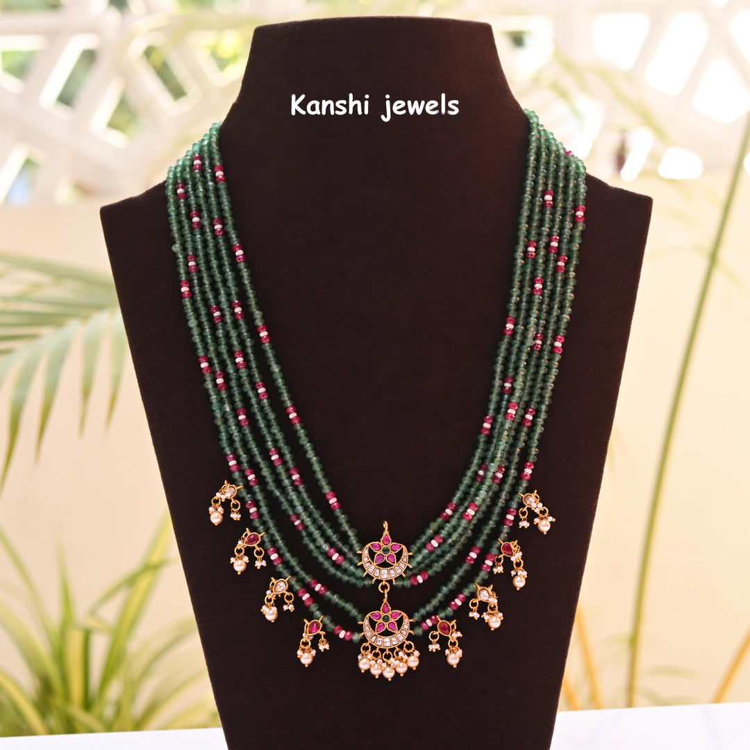 beads necklace , Kanshijewels , dulhan necklace , chokar necklace, kundan necklace, jadau necklace,  kanshi jewellery