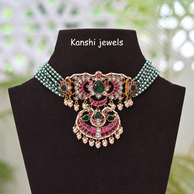 Kundan chokar necklace