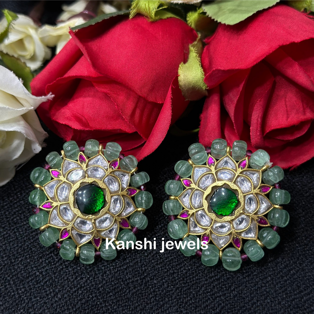 Jadau Kundan Stud Earrings