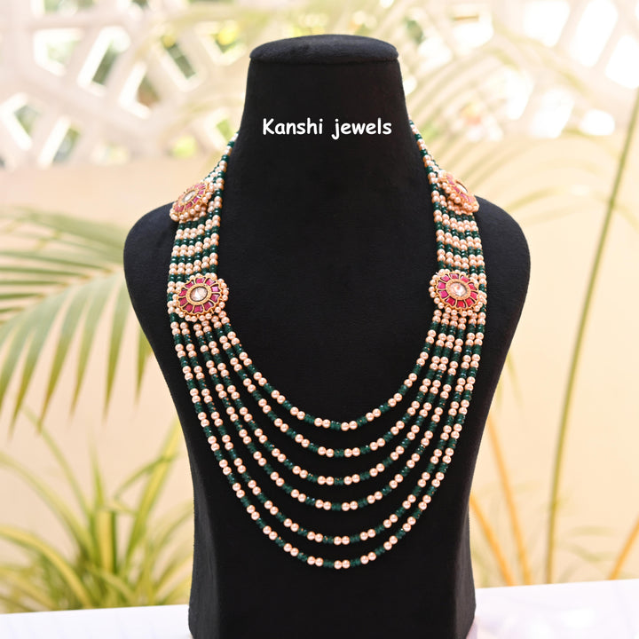 jadau kundan long haram , Kanshijewels , dulhan necklace , chokar necklace, kundan necklace, jadau necklace,  kanshi jewellery