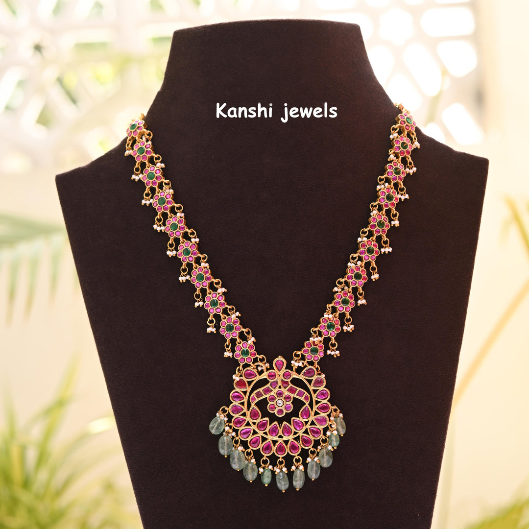 jadau kundan necklace in brass , Kanshijewels , dulhan necklace , chokar necklace, kundan necklace, jadau necklace,  kanshi jewellery