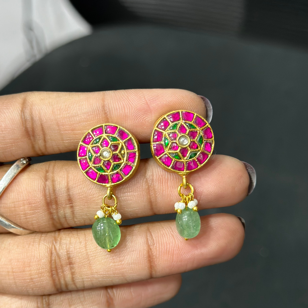 Jadau Kundan Stud Earrings