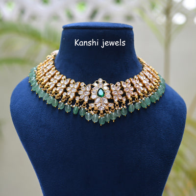 Mossanite chokar necklace