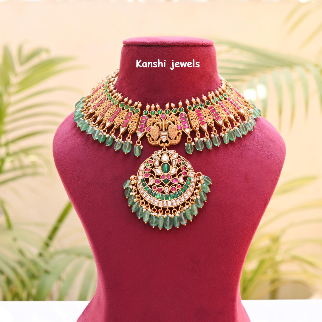 Ethnic jadau kundan jewelry , Kanshijewels , dulhan necklace , chokar necklace, kundan necklace, jadau necklace,  kanshi jewellery