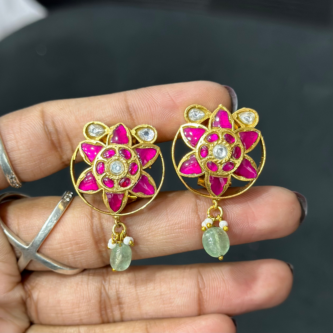 Jadau Kundan Stud Earrings