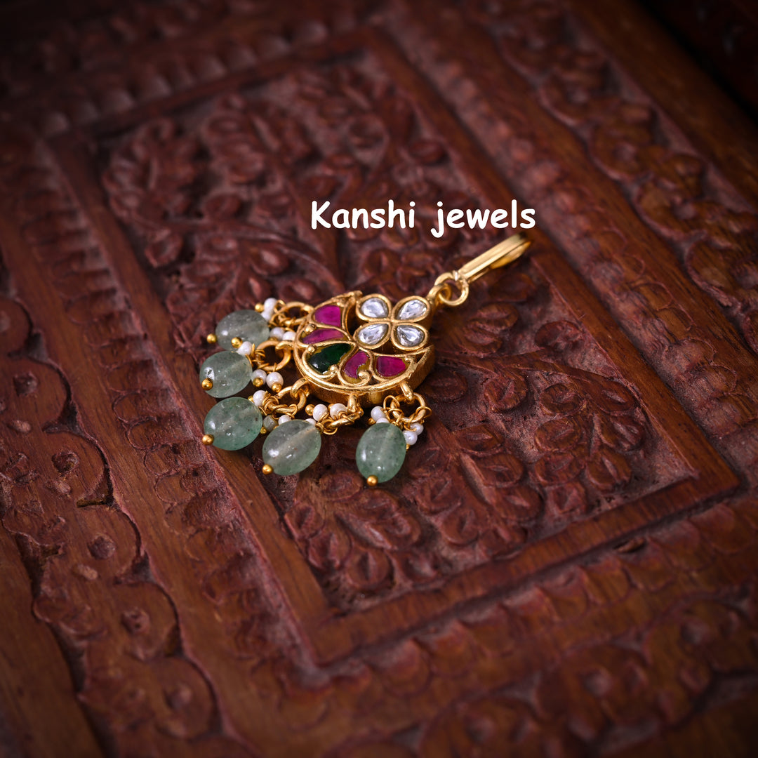 Jadau Kundan Maang Tika