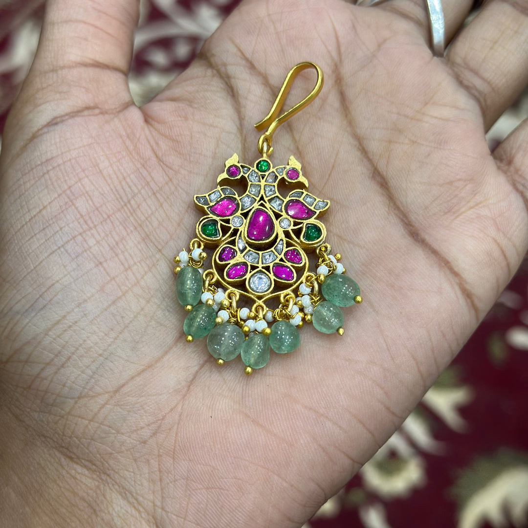 Jadau Kundan Maang Tika