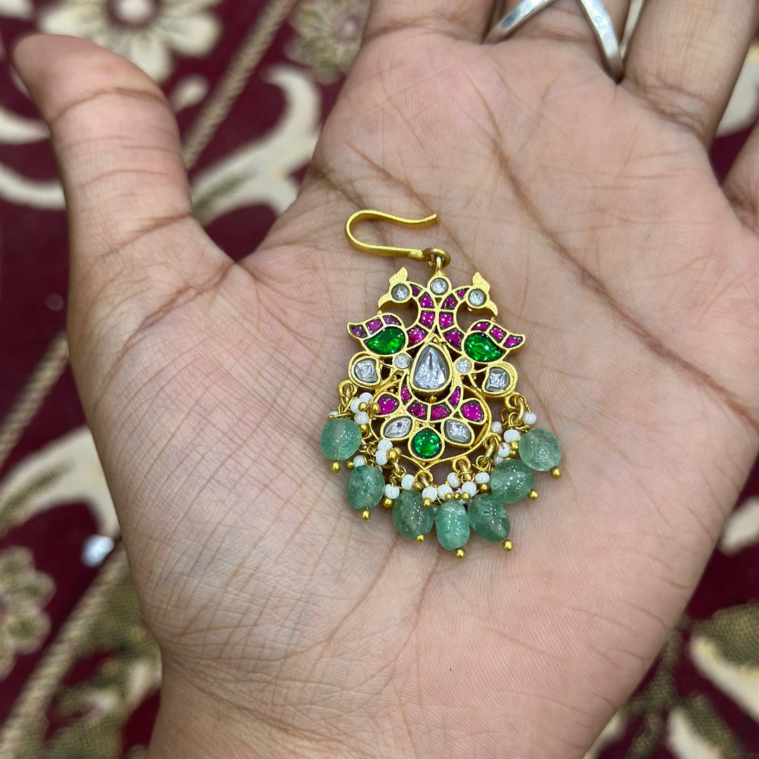 Jadau Kundan Maang Tika
