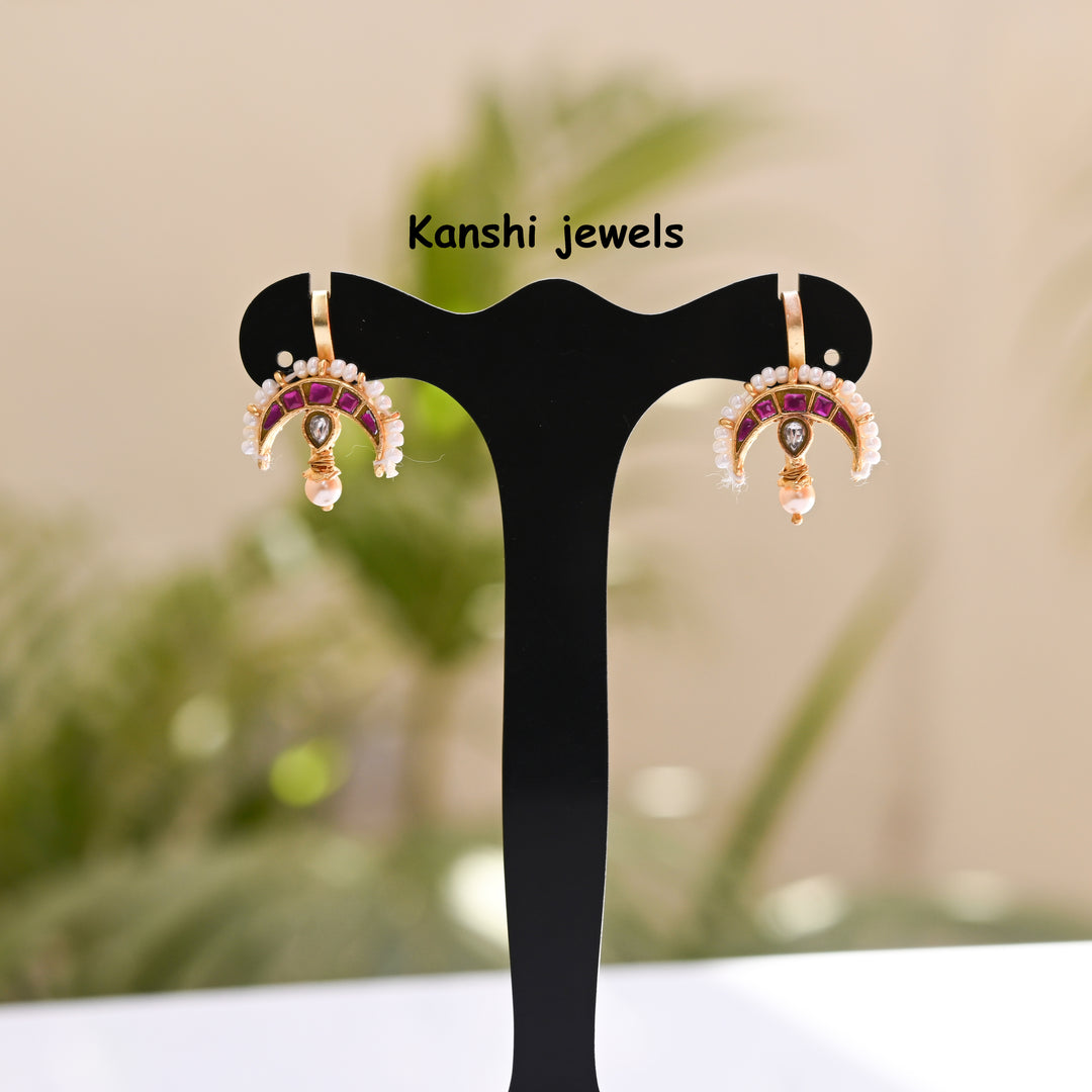 Bugadi earrings by Kanshi Jewels,
Traditional Bugadi jewellery,
