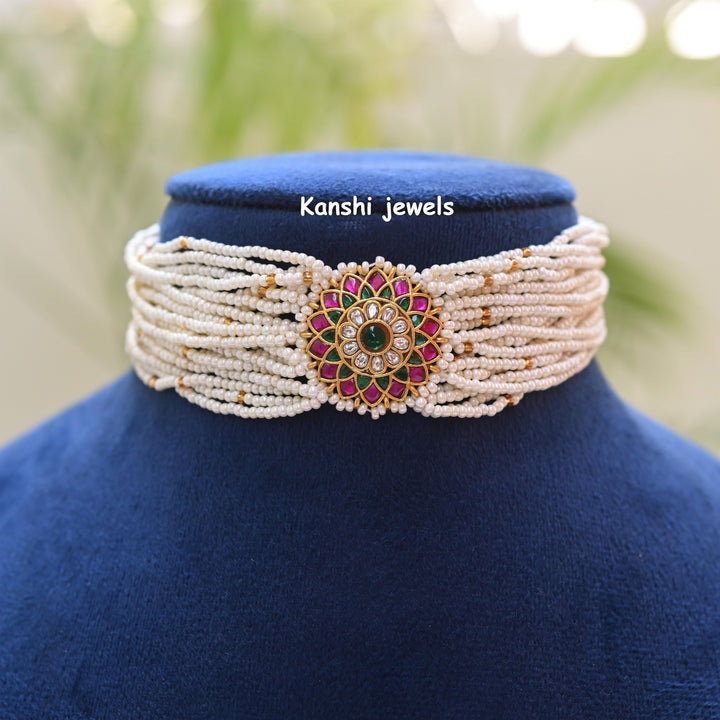 Kanshijewels , dulhan necklace , chokar necklace, kundan necklace, jadau necklace,  kanshi jewellery