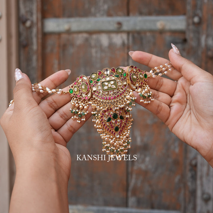 Classic dulhan jadau fusion chokar