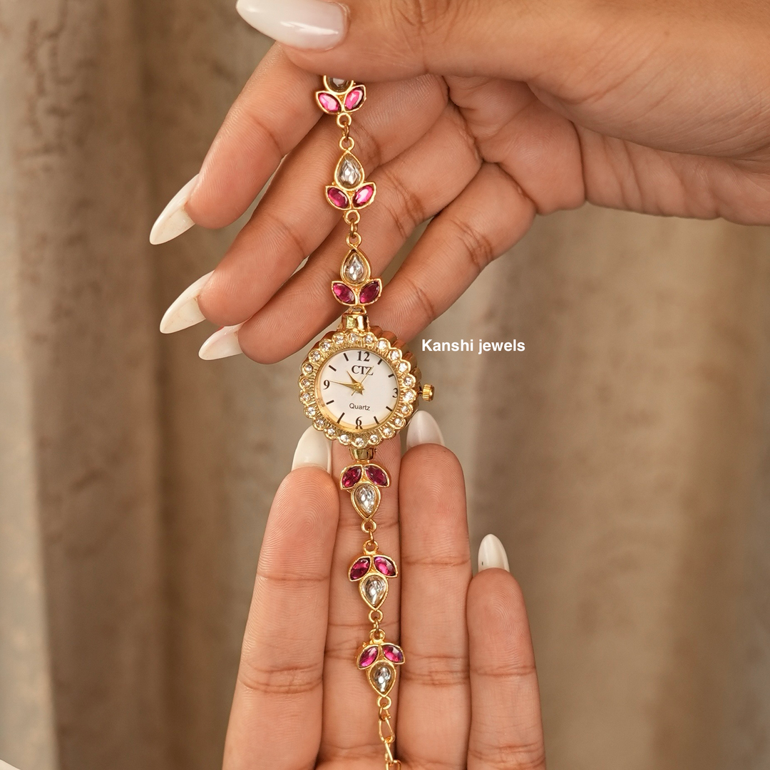 Classic Jadau Handwork Wrist Watch